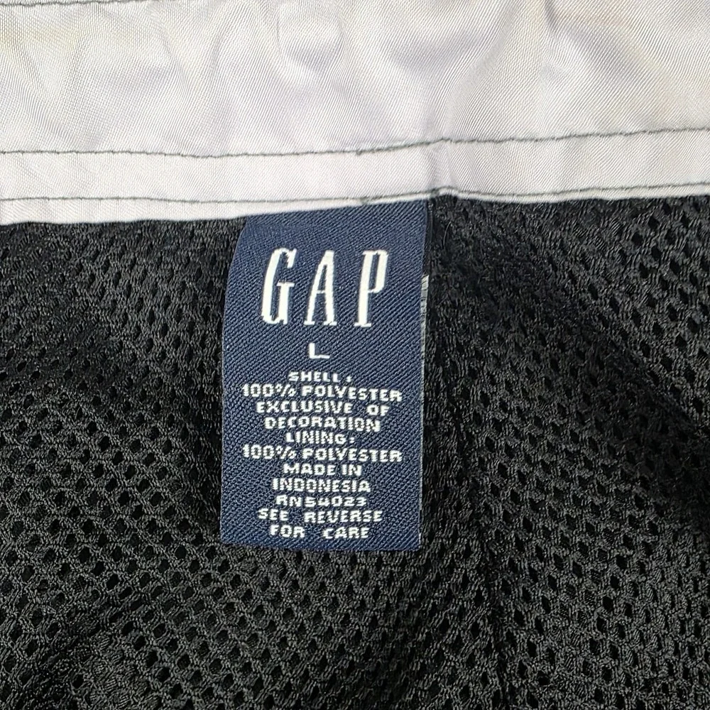 VINTAGE‎ Gap Pants Womens Large Black Pink Baggy Paratrooper Wide Leg Floral 90s - Picture 14 of 16